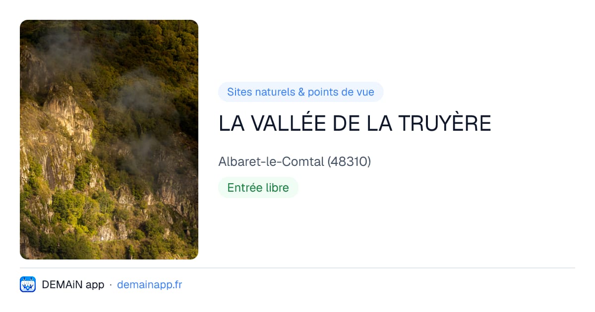 LA VALLÉE DE LA TRUYÈRE — Albaret-le-Comtal