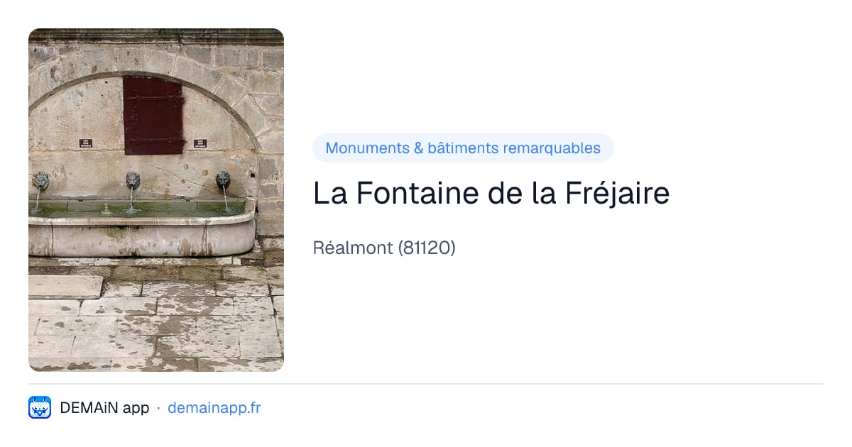 La Fontaine de la Fréjaire — Réalmont