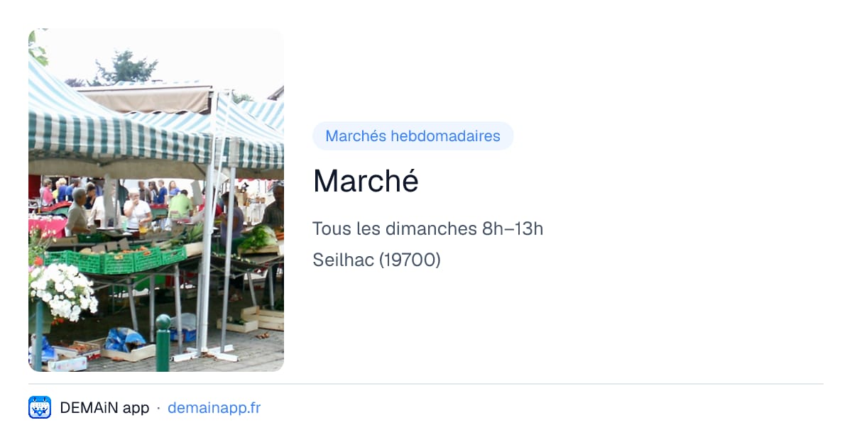 Marché — Seilhac