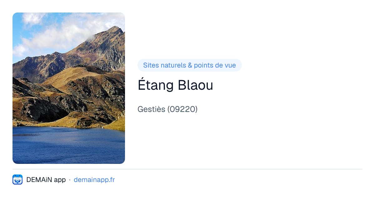 Étang Blaou — Gestiès