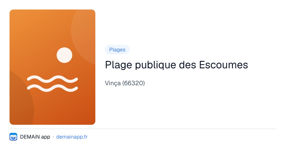 Plage publique des Escoumes — Vinça