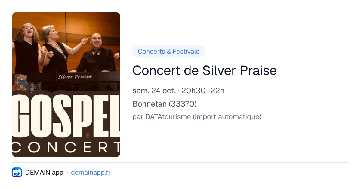 Concert de Silver Praise — Bonnetan