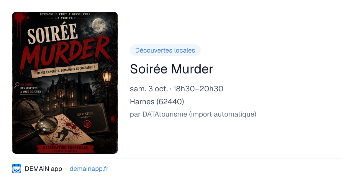 Soirée Murder — Harnes