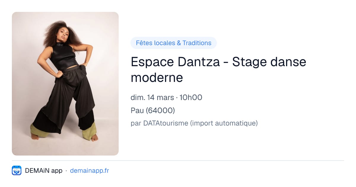 Espace Dantza - Stage danse moderne — Pau