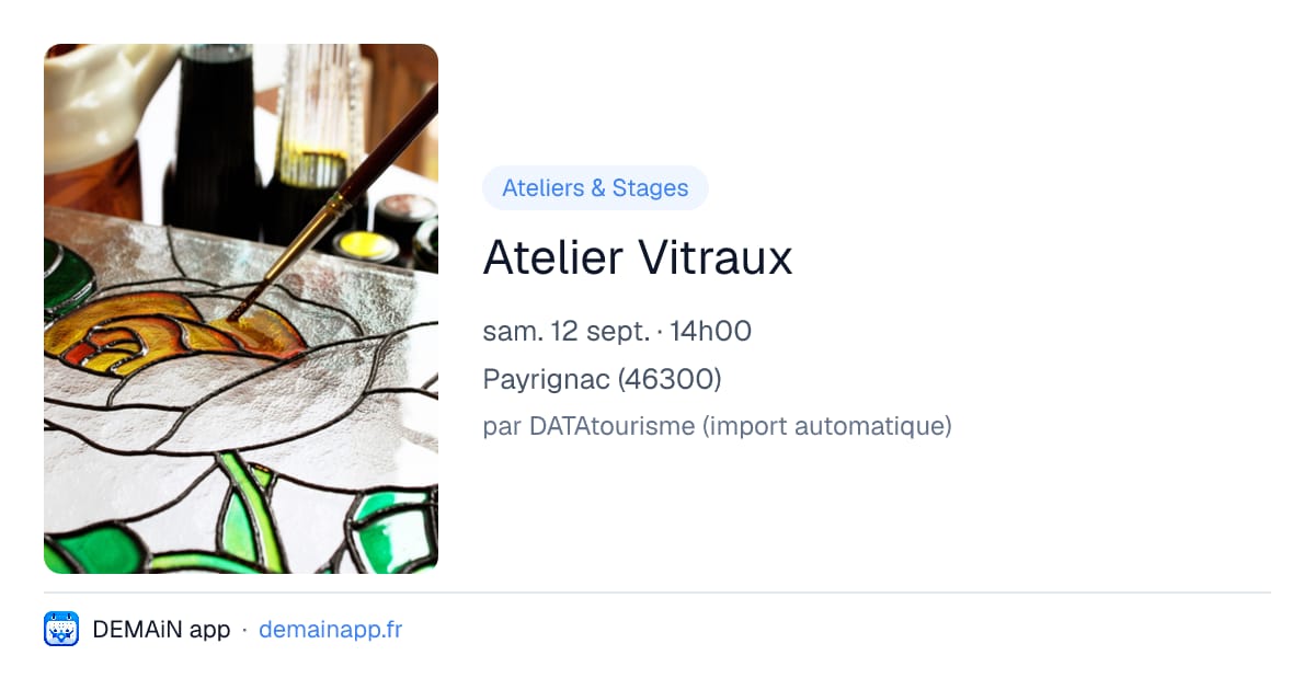 Atelier Vitraux — Payrignac