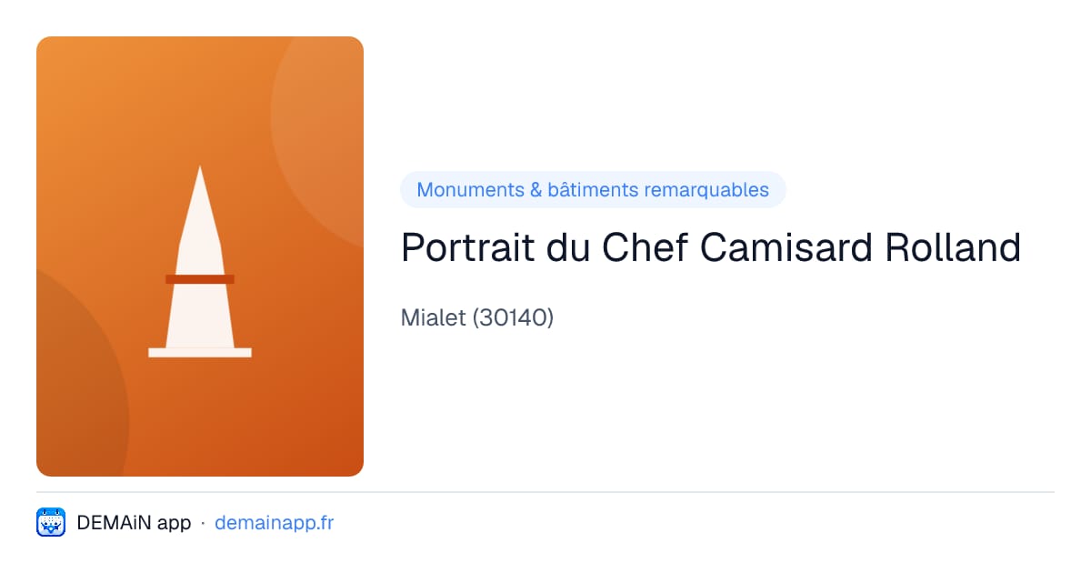 Portrait du Chef Camisard Rolland — Mialet