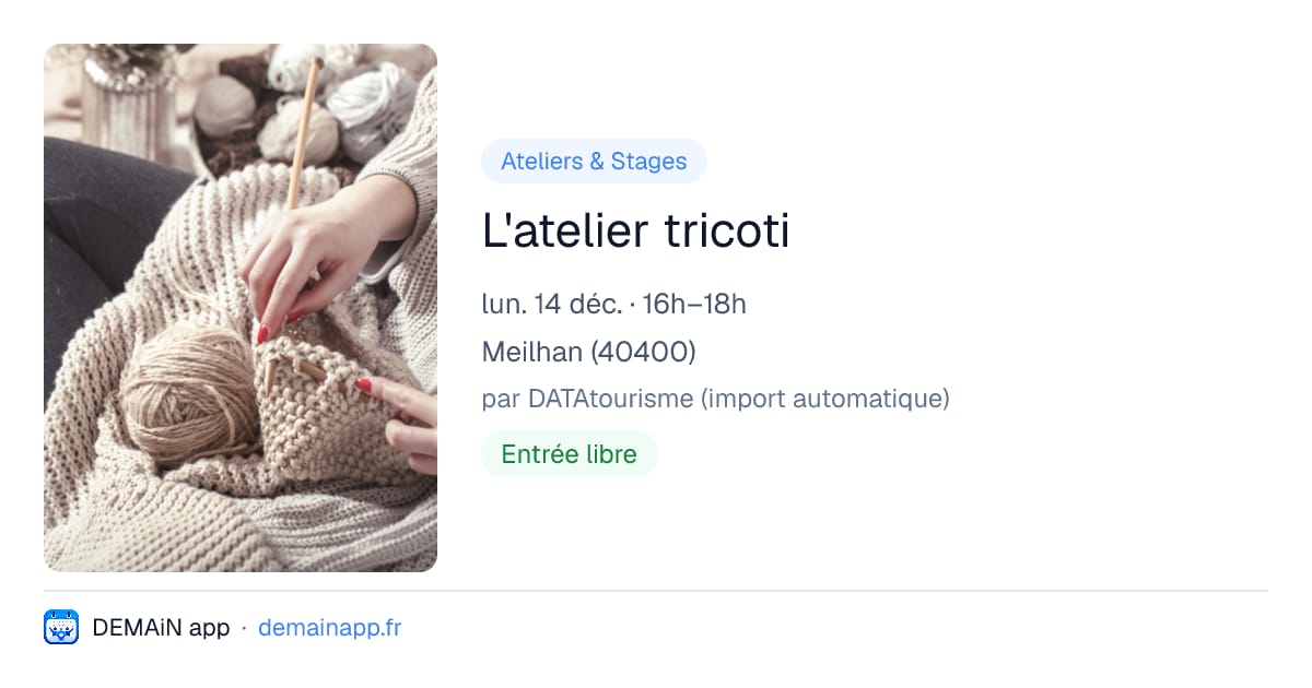 L'atelier tricoti — Meilhan