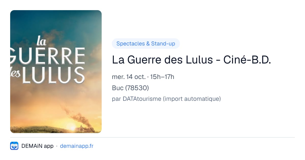 La Guerre des Lulus - Ciné-B.D. — Buc