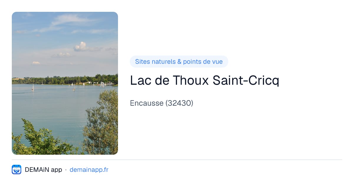Lac de Thoux Saint-Cricq — Encausse
