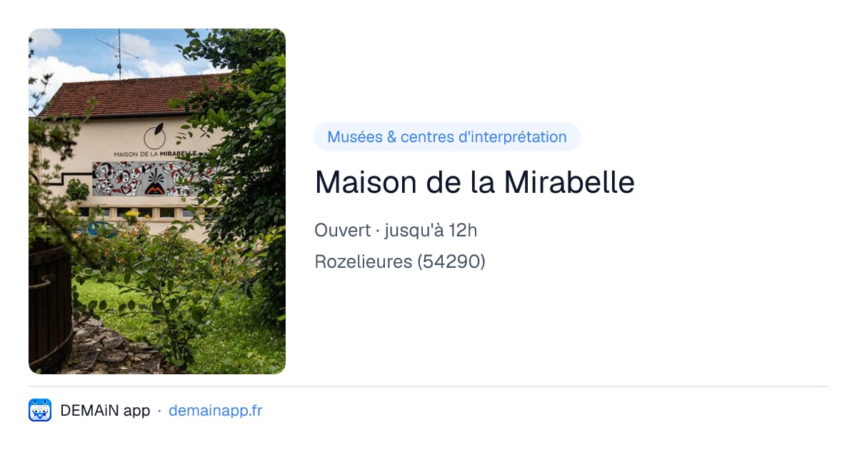 Maison de la Mirabelle — Rozelieures