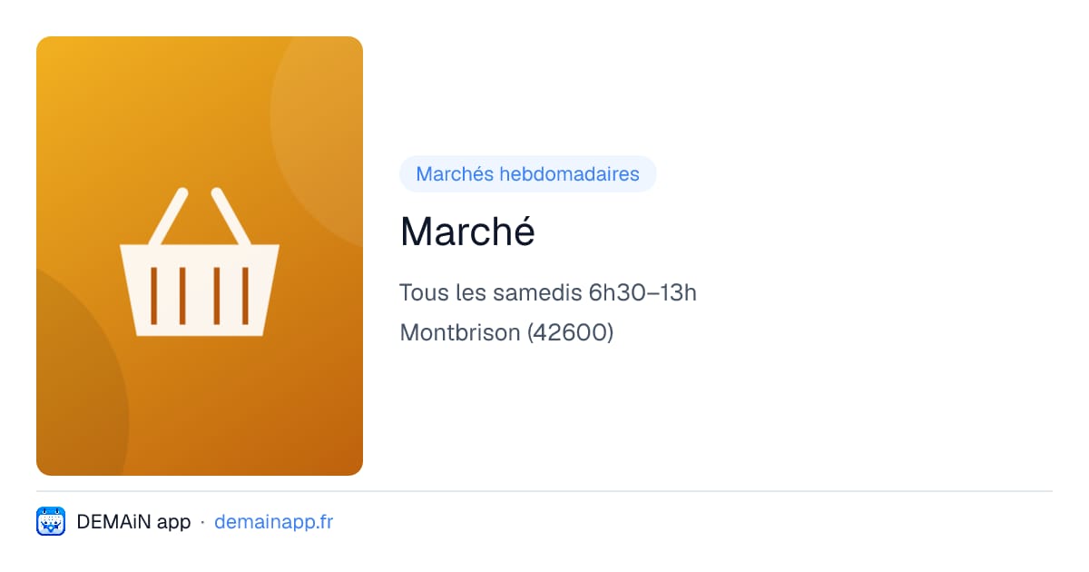 Marché — Montbrison