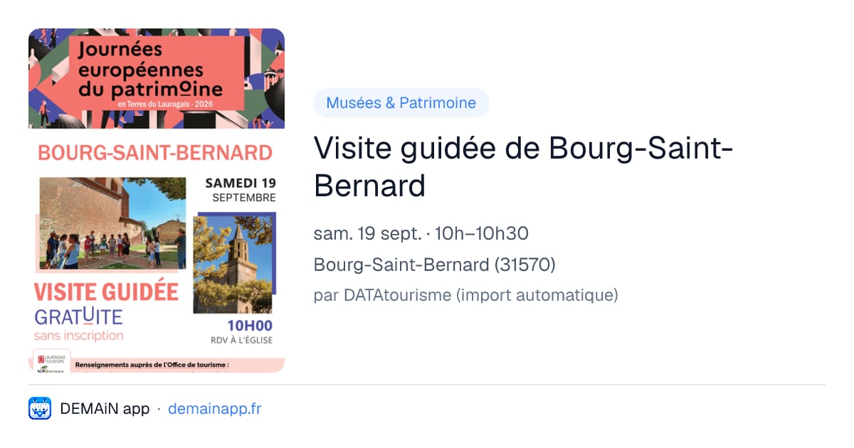 Visite guidée de Bourg-Saint-Bernard — Bourg-Saint-Bernard