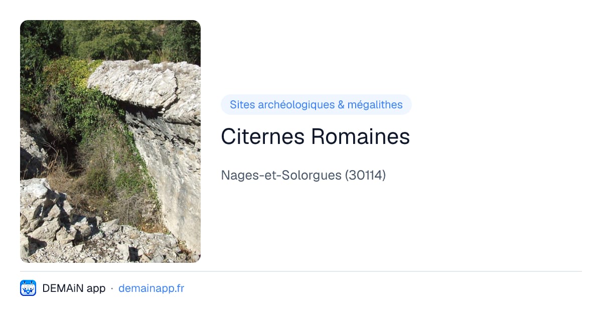 Citernes Romaines — Nages-et-Solorgues