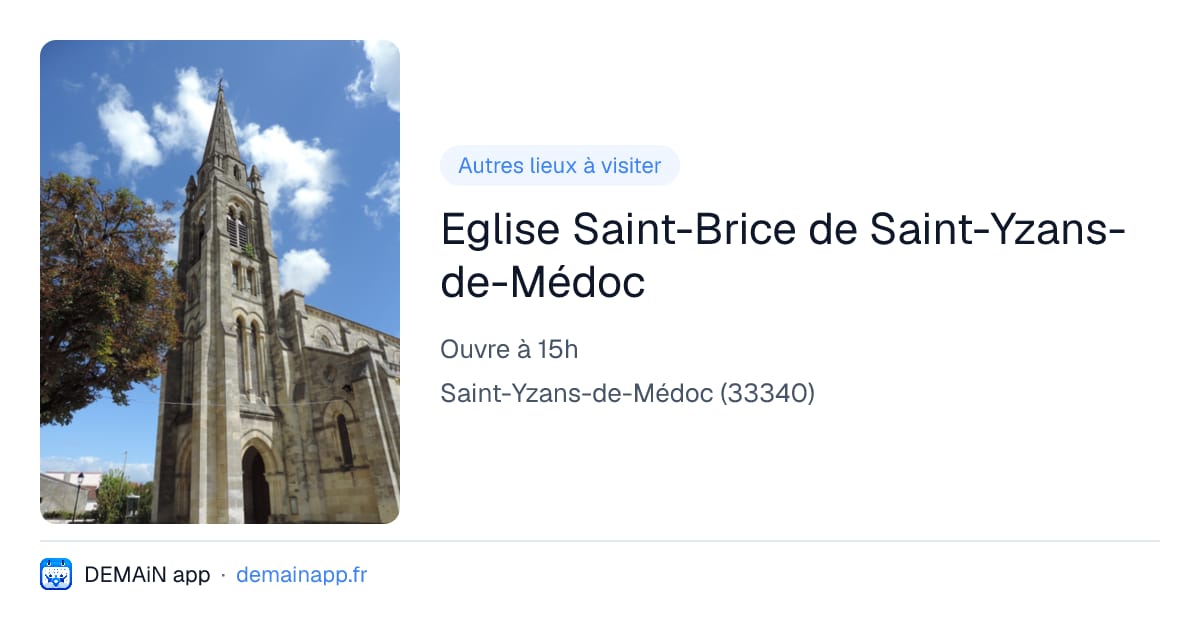Eglise Saint-Brice de Saint-Yzans-de-Médoc — Saint-Yzans-de-Médoc