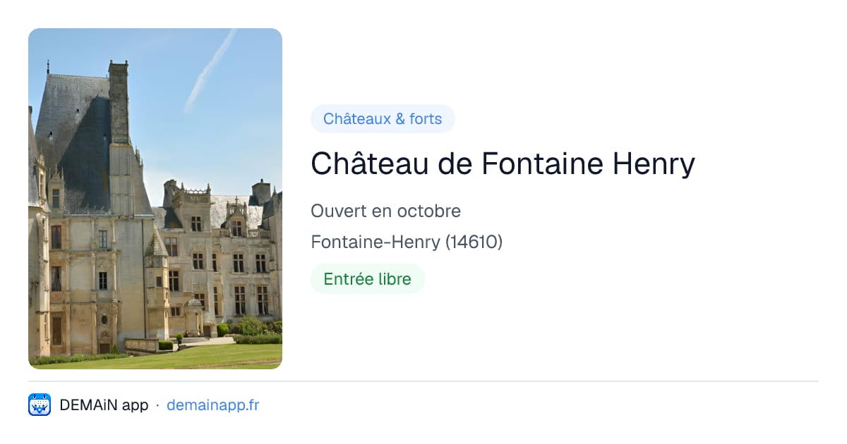 Château de Fontaine Henry — Fontaine-Henry