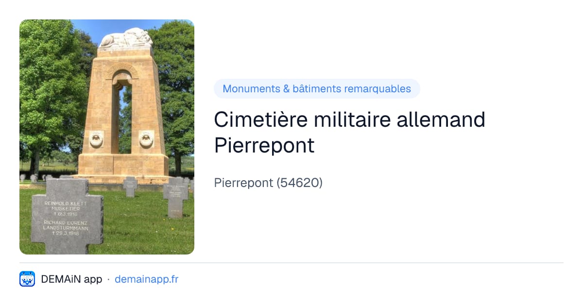 Cimetière militaire allemand Pierrepont — Pierrepont