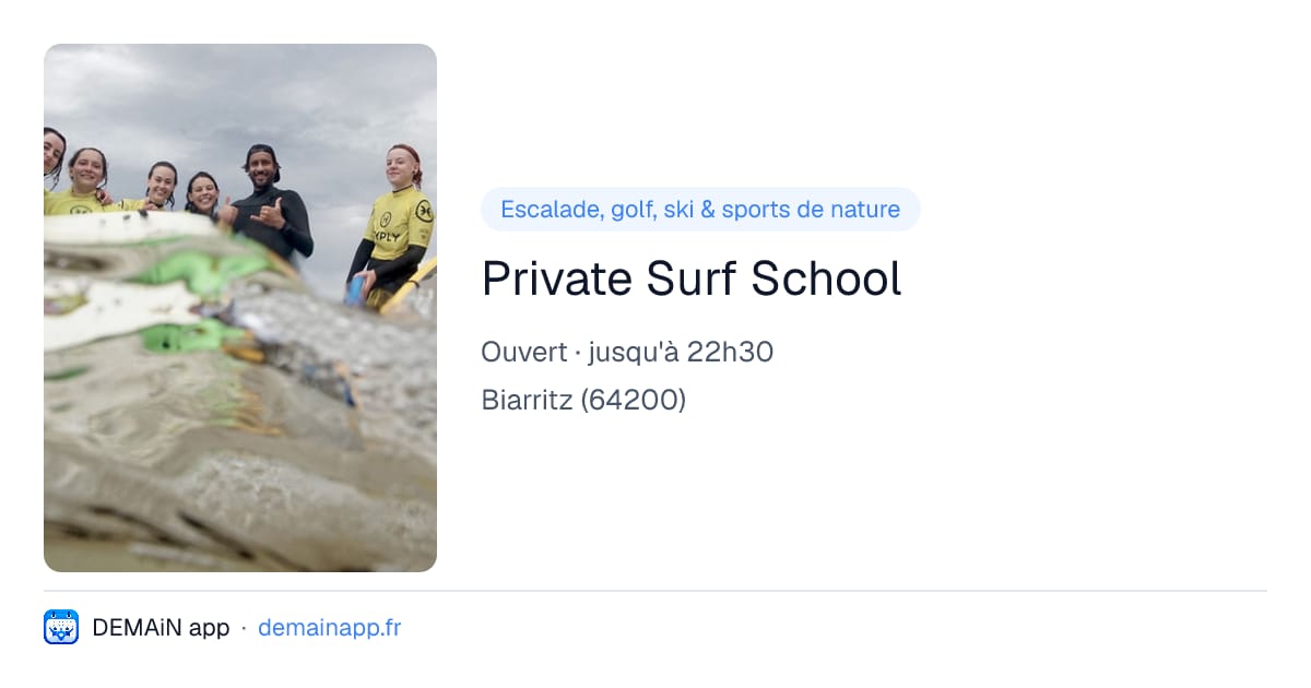 Private Surf School — Biarritz