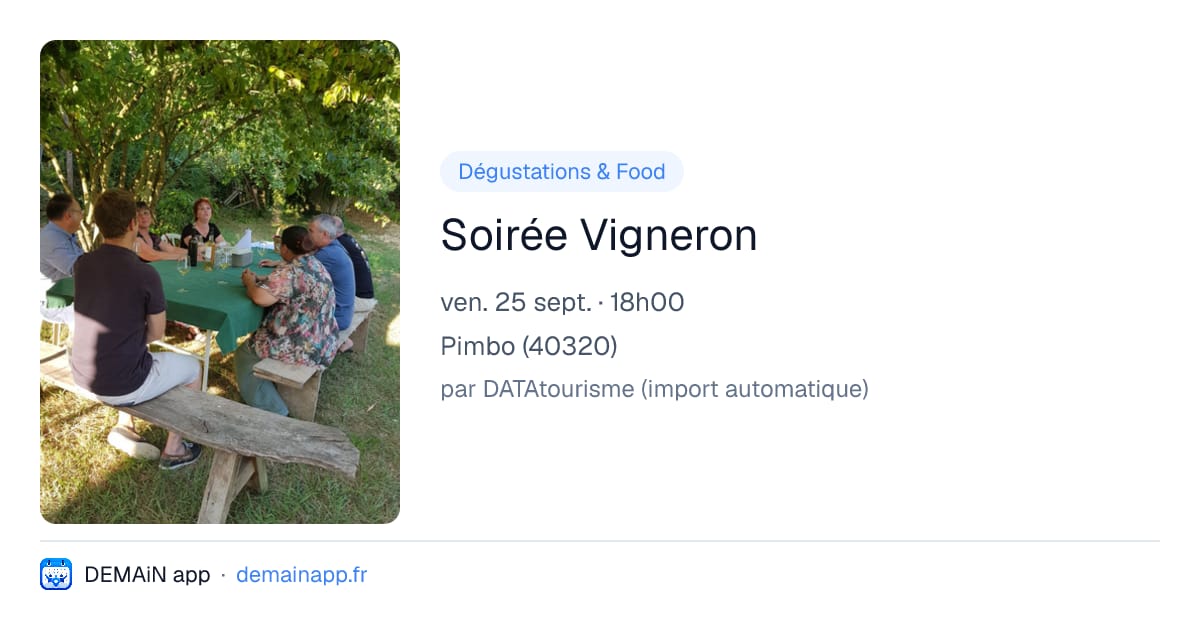 Soirée Vigneron — Pimbo
