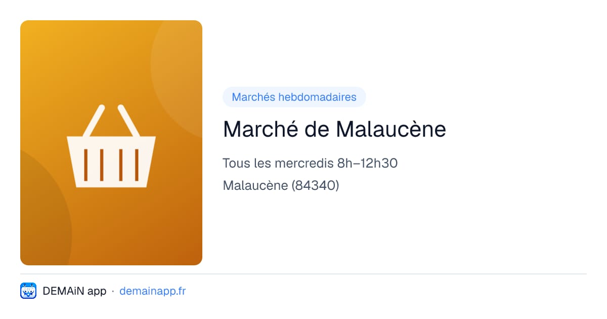 Marché de Malaucène — Malaucène