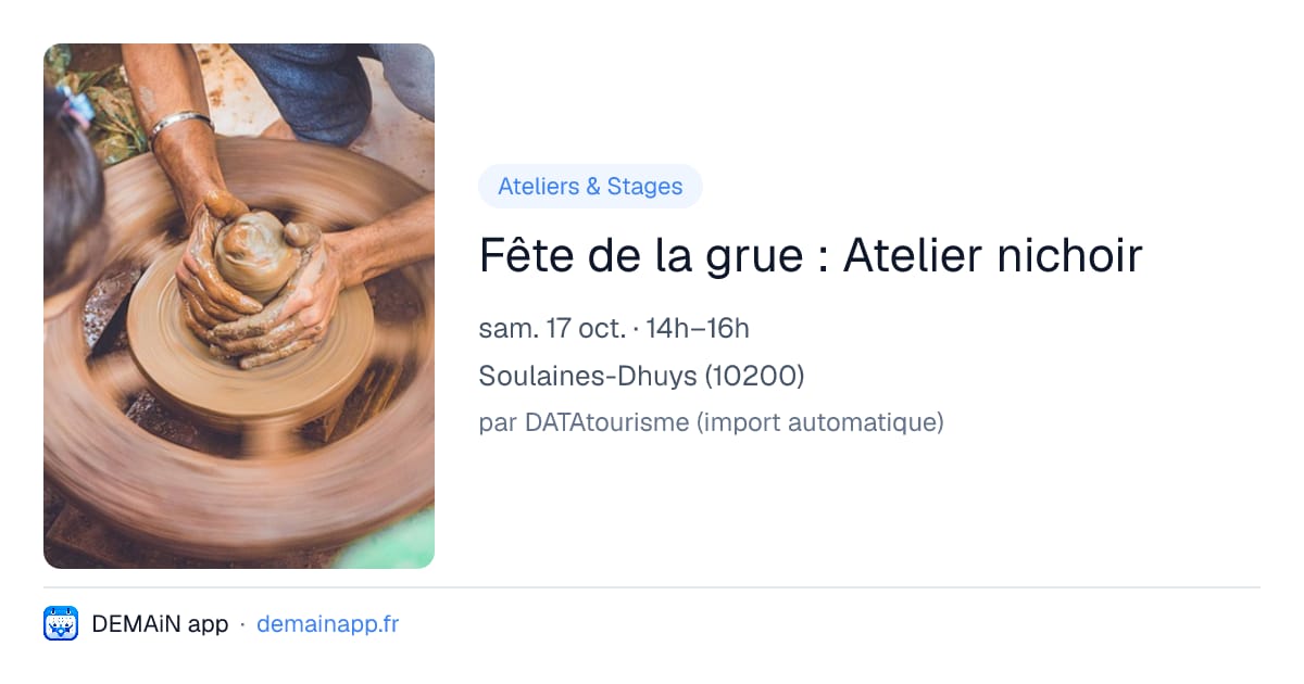 Fête de la grue : Atelier nichoir — Soulaines-Dhuys