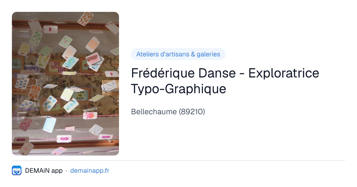 Frédérique Danse - Exploratrice Typo-Graphique — Bellechaume
