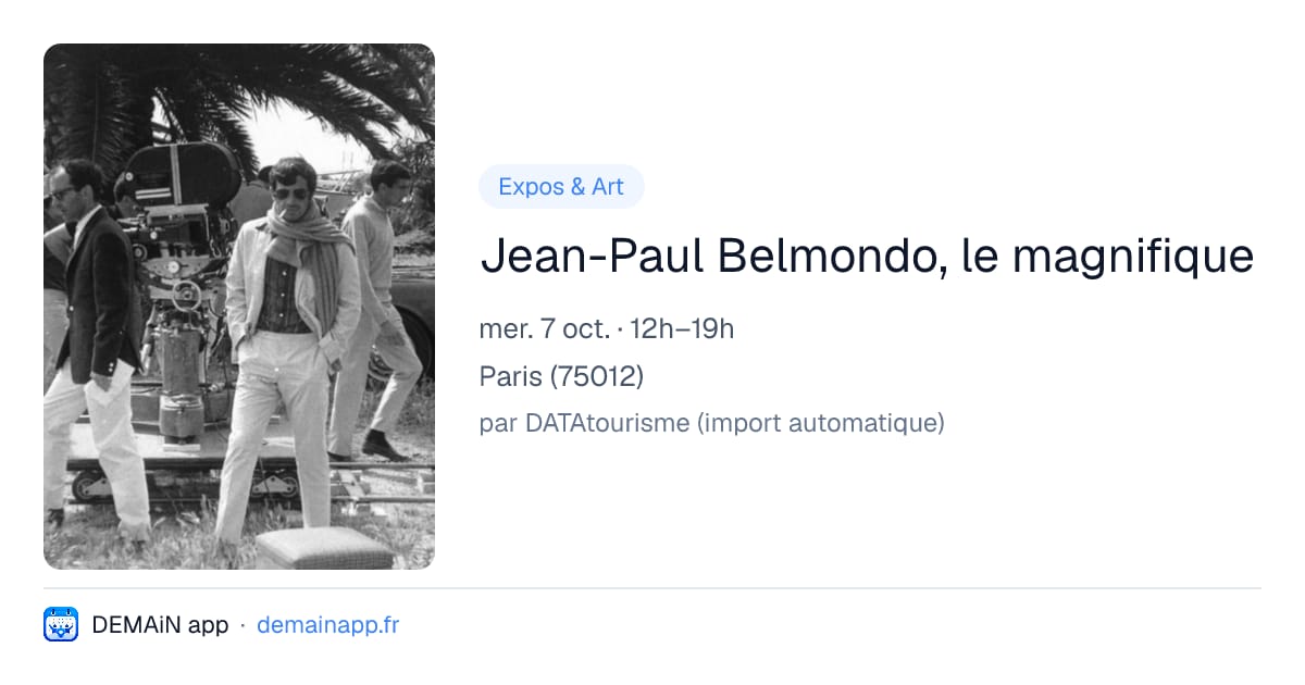 Jean-Paul Belmondo, le magnifique — Paris