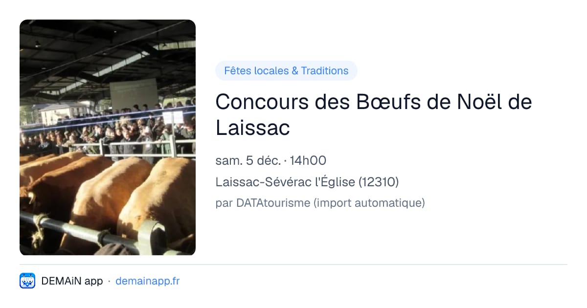 Concours des Bœufs de Noël de Laissac — Laissac-Sévérac l'Église