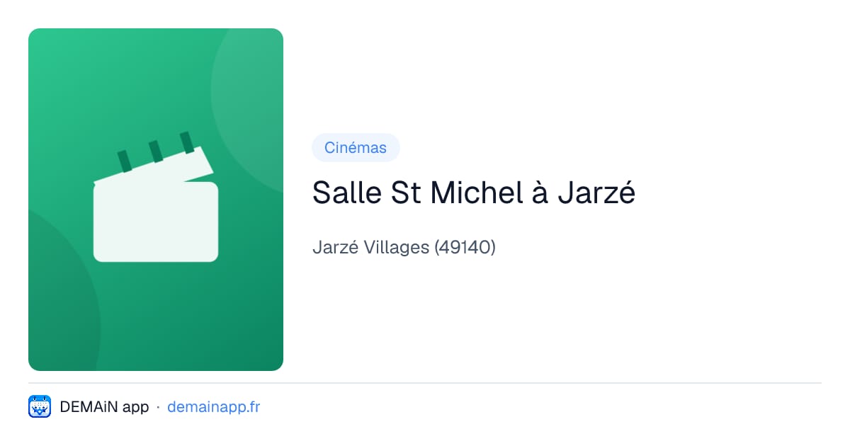 Salle St Michel à Jarzé — Jarzé Villages