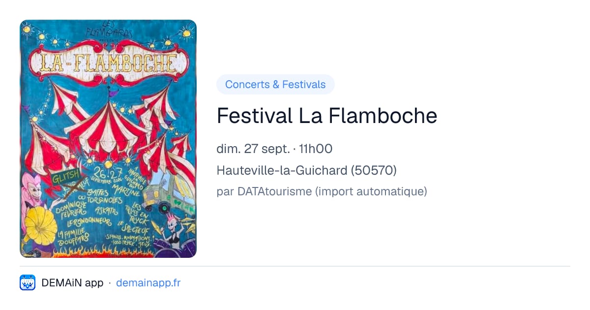 Festival La Flamboche — Hauteville-la-Guichard