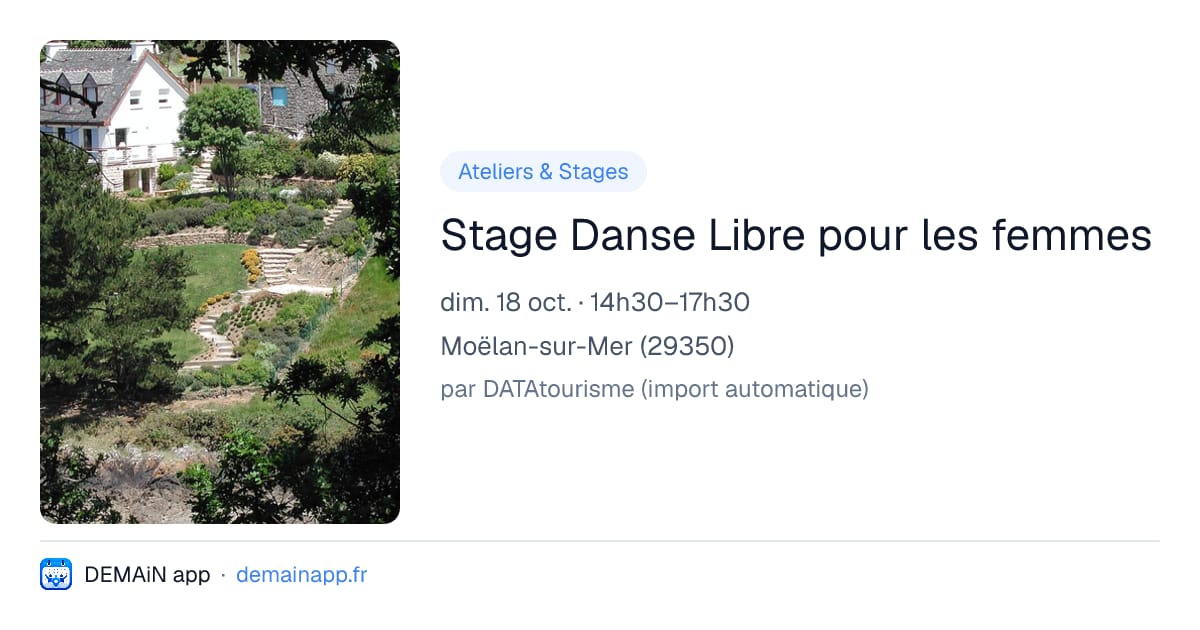 Stage Danse Libre pour les femmes — Moëlan-sur-Mer