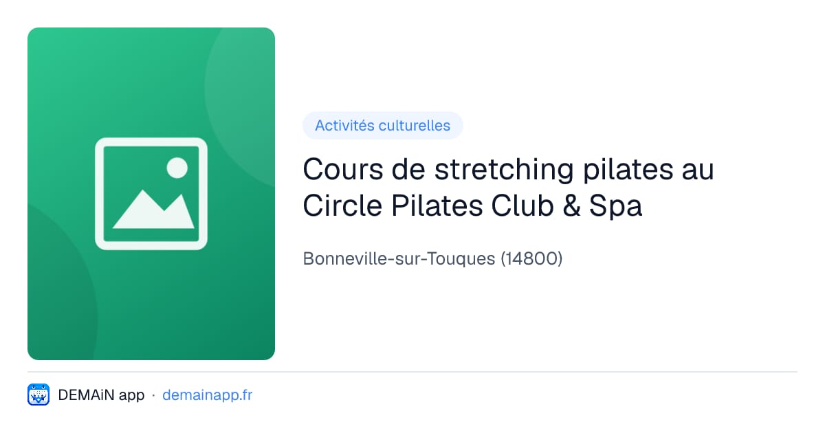 Cours de stretching pilates au Circle Pilates Club & Spa — Bonneville-sur-Touques