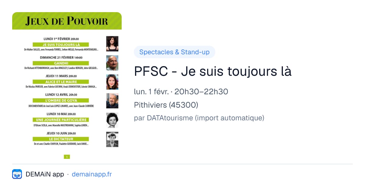 PFSC - Je suis toujours là — Pithiviers