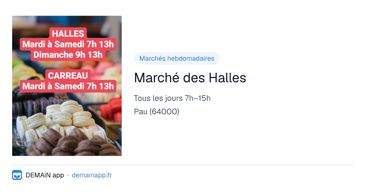 Marché des Halles — Pau