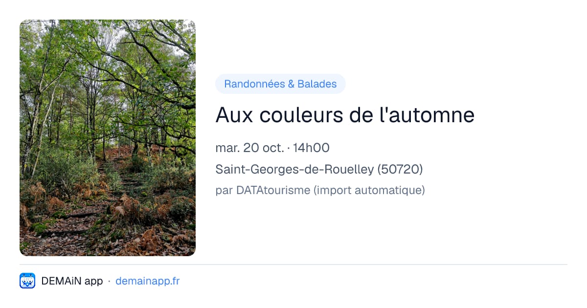 Aux couleurs de l'automne — Saint-Georges-de-Rouelley