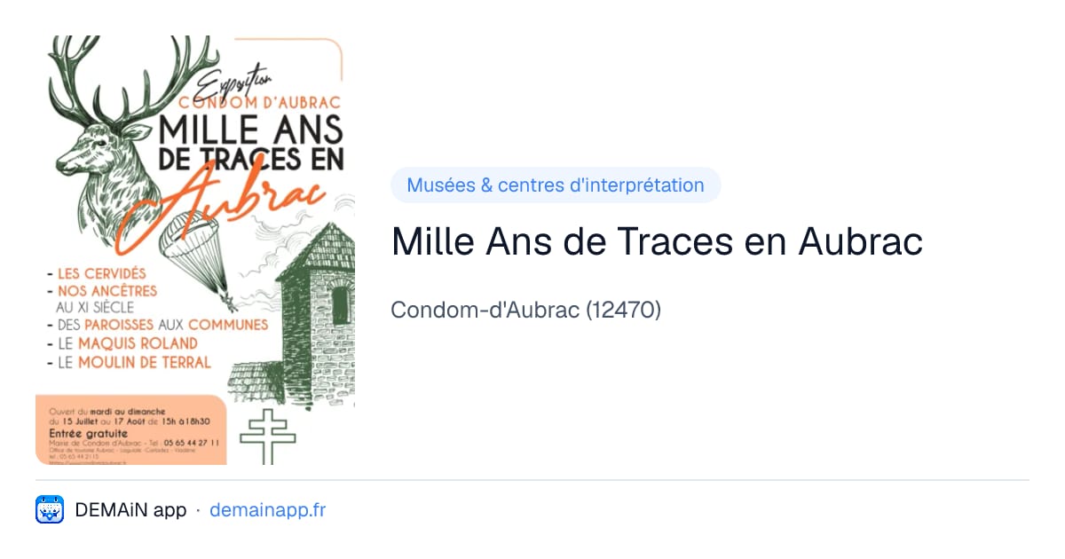 Mille Ans de Traces en Aubrac — Condom-d'Aubrac