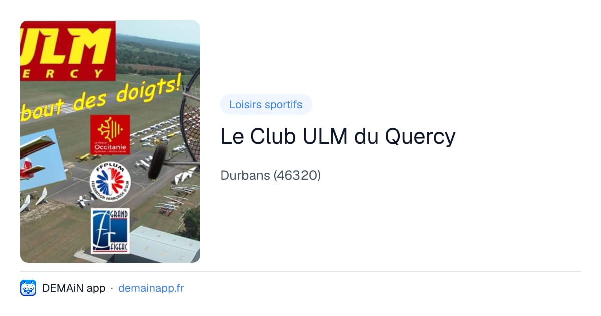 Le Club ULM du Quercy — Durbans
