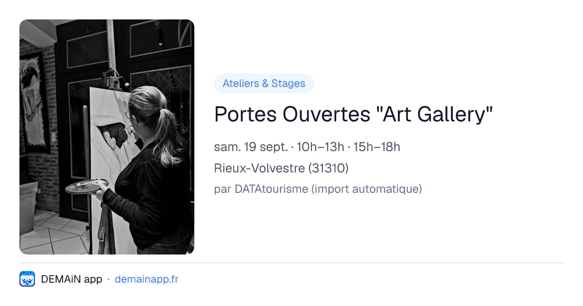 Portes Ouvertes "Art Gallery" — Rieux-Volvestre