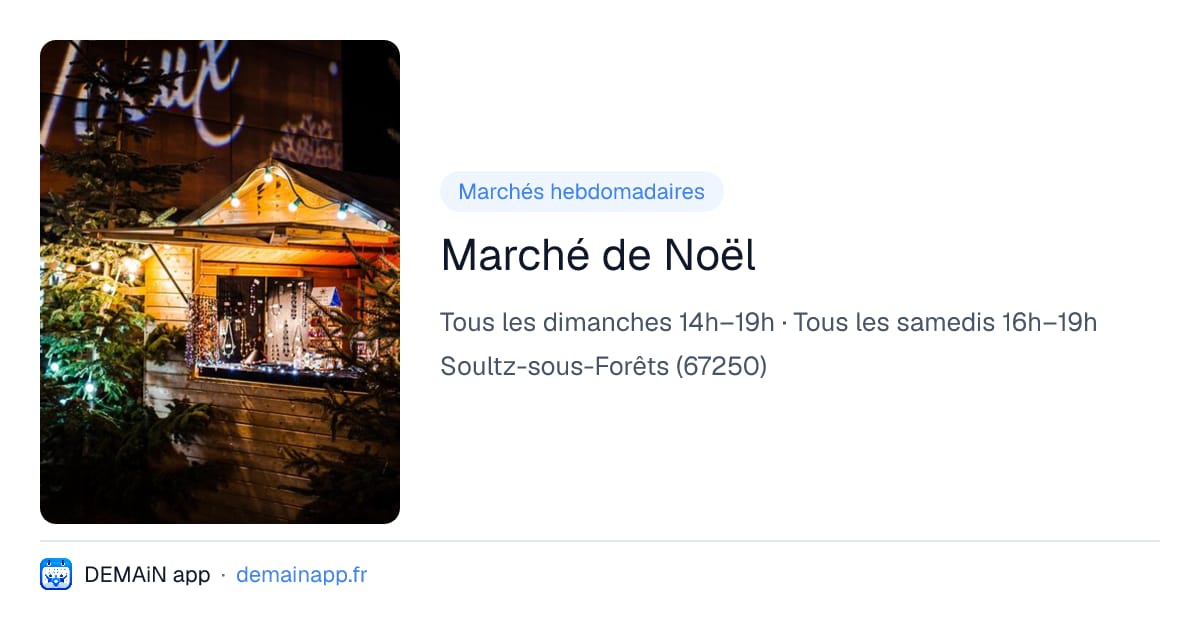Marché de Noël — Soultz-sous-Forêts