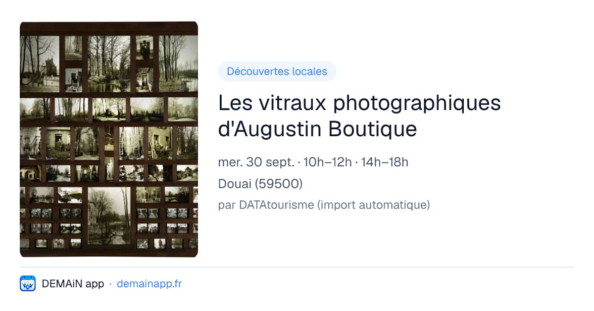 Les vitraux photographiques d'Augustin Boutique — Douai