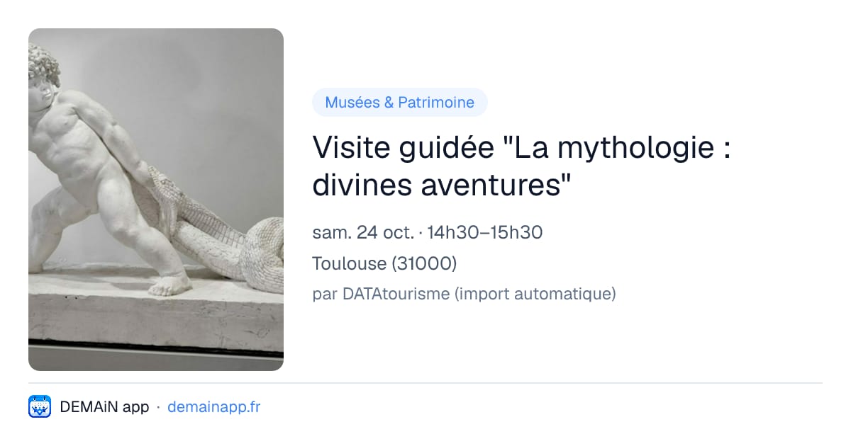 Visite guidée "La mythologie : divines aventures" — Toulouse