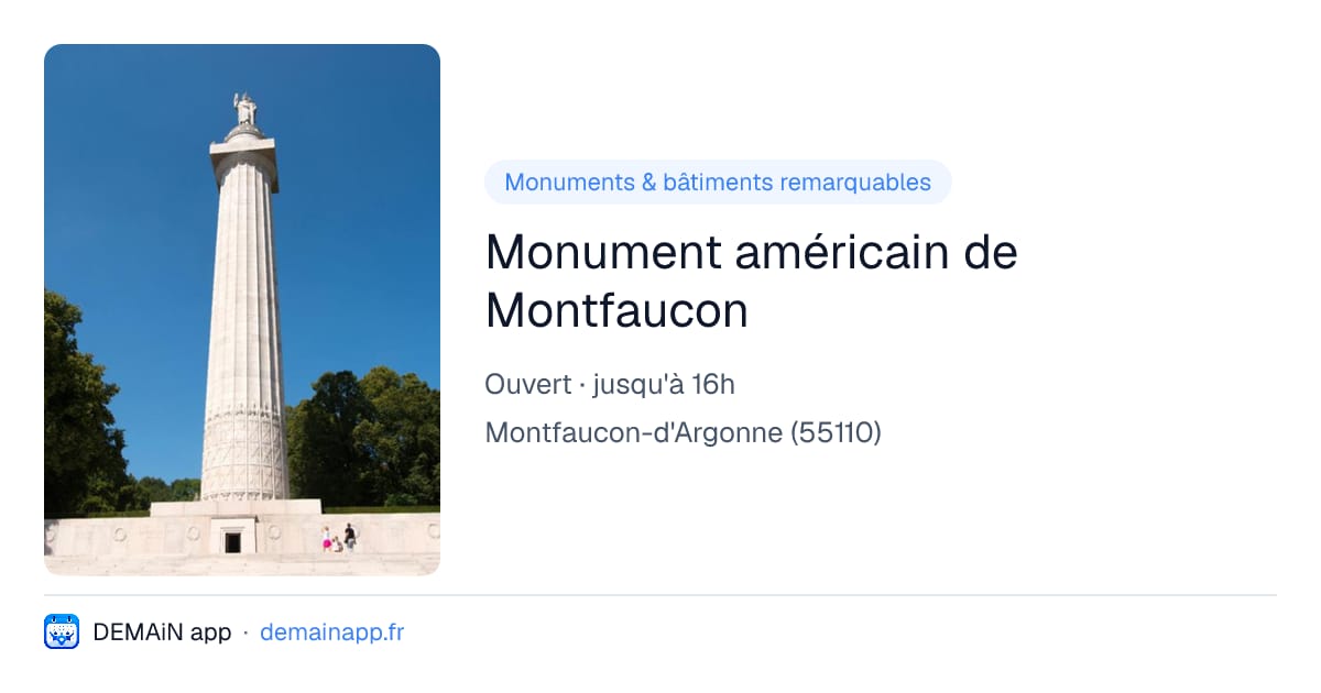 Monument américain de Montfaucon — Montfaucon-d'Argonne