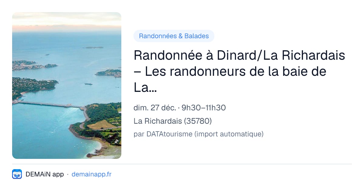 Randonnée à Dinard/La Richardais – Les randonneurs de la baie de Lancieux — La Richardais