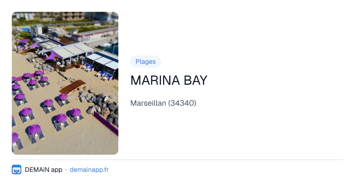 MARINA BAY — Marseillan
