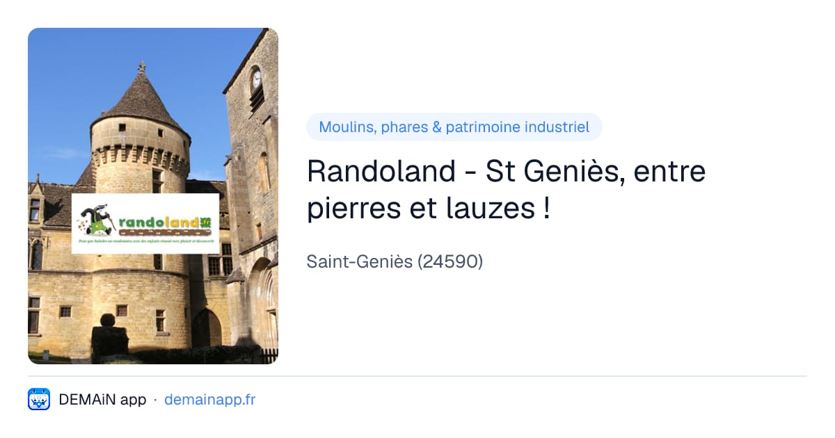 Randoland - St Geniès, entre pierres et lauzes ! — Saint-Geniès