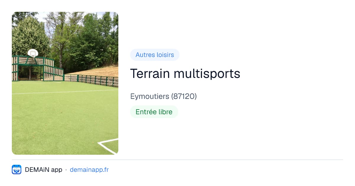 Terrain multisports — Eymoutiers
