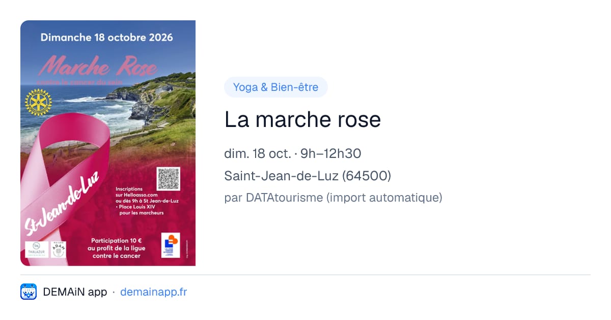 La marche rose — Saint-Jean-de-Luz