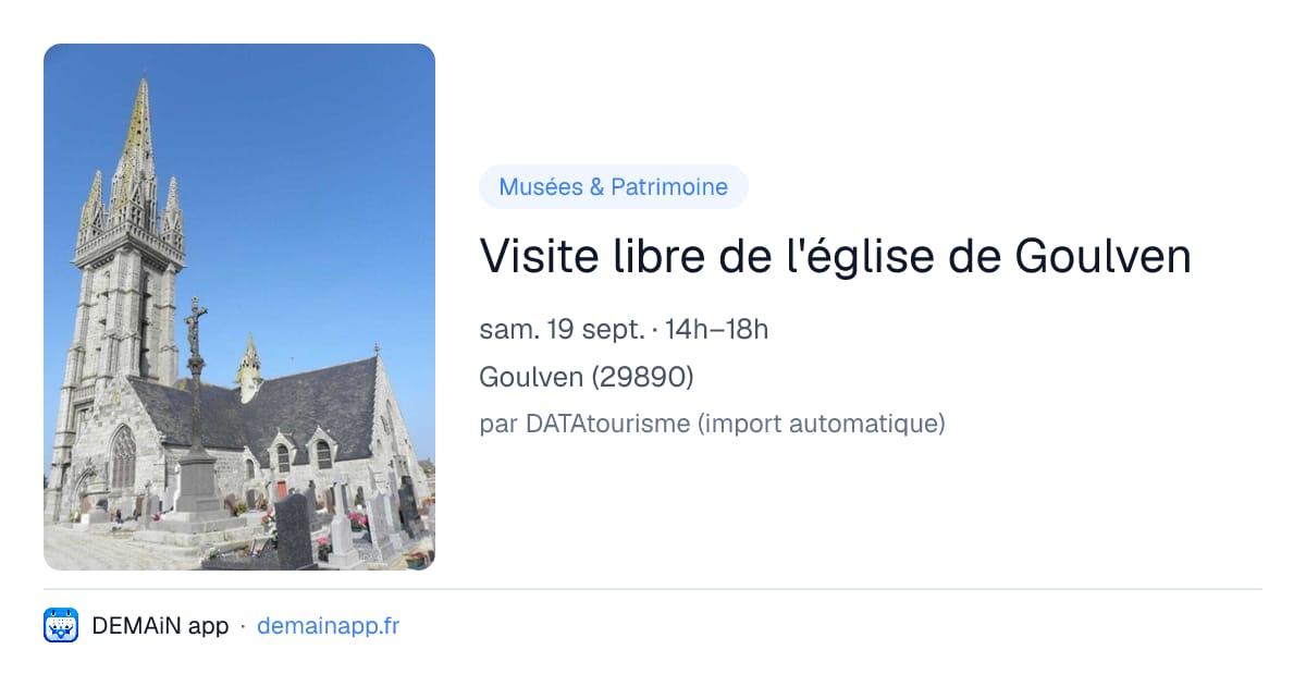 Visite libre de l'église de Goulven — Goulven