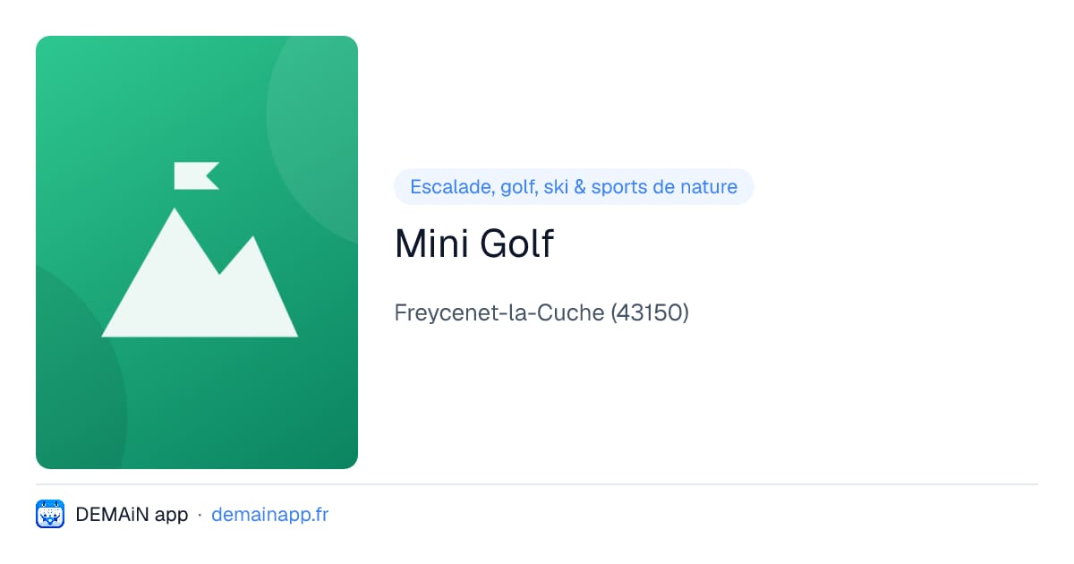 Mini Golf — Freycenet-la-Cuche