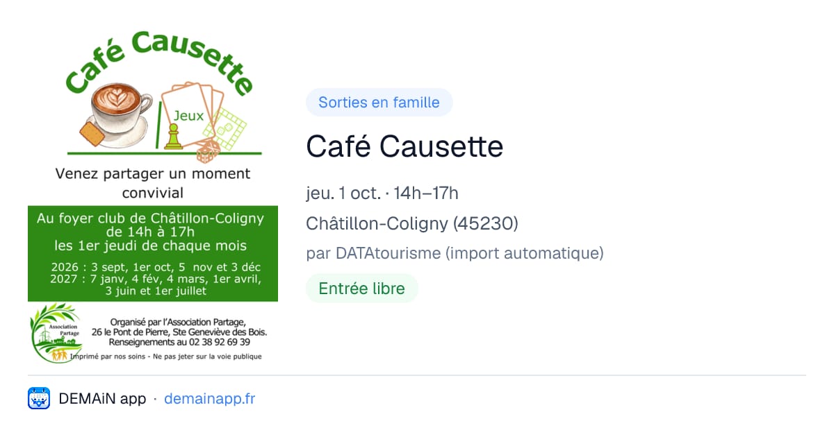 Café Causette — Châtillon-Coligny