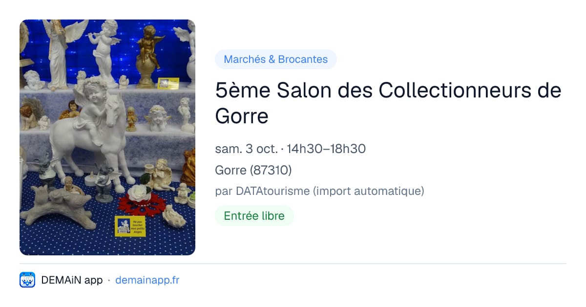 5ème Salon des Collectionneurs de Gorre — Gorre
